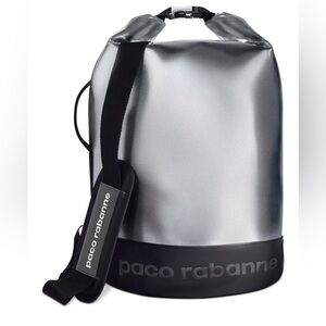 Paco Rabanne Silver and Black Men's Bag